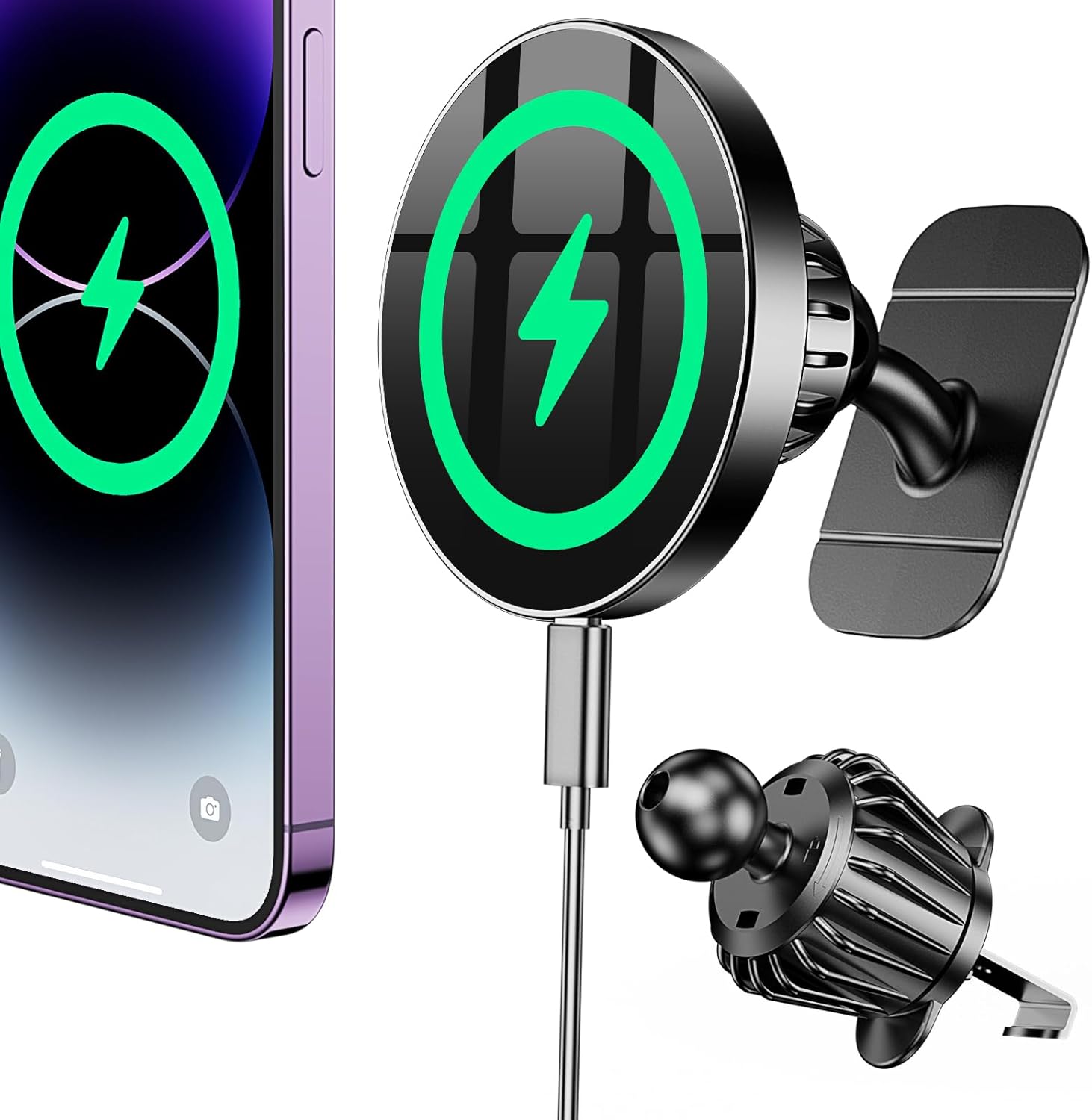 Support téléphone voiture (Coolpow 15W)