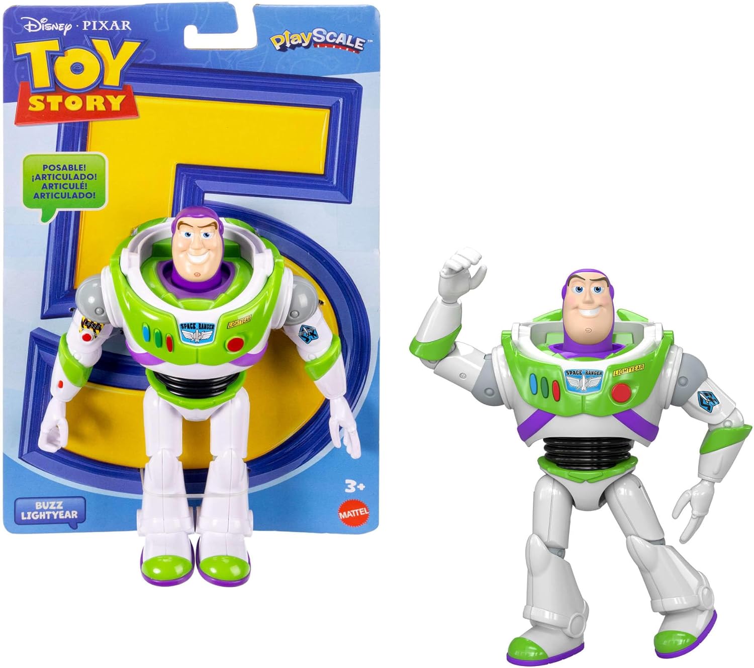 Figurine articulée Mattel Toy Story 5 Buzz l'Éclair 18 cm