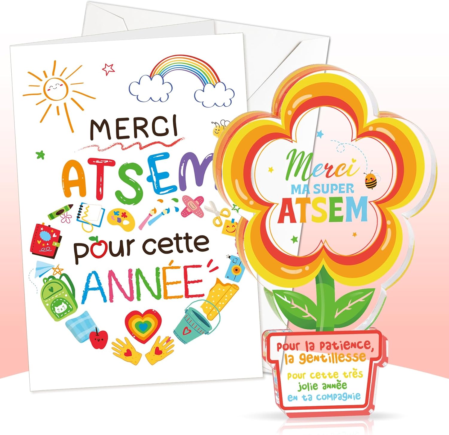Plaque acrylique « Merci ATSEM » (DPKOW)