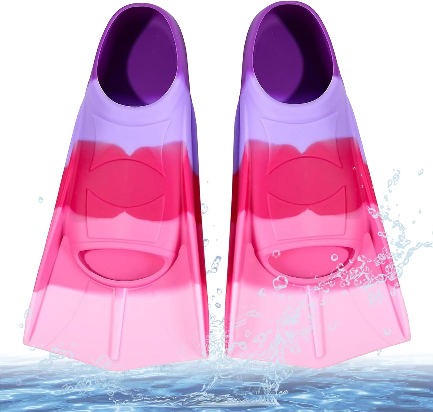 Palmes de natation courtes enfant en silicone