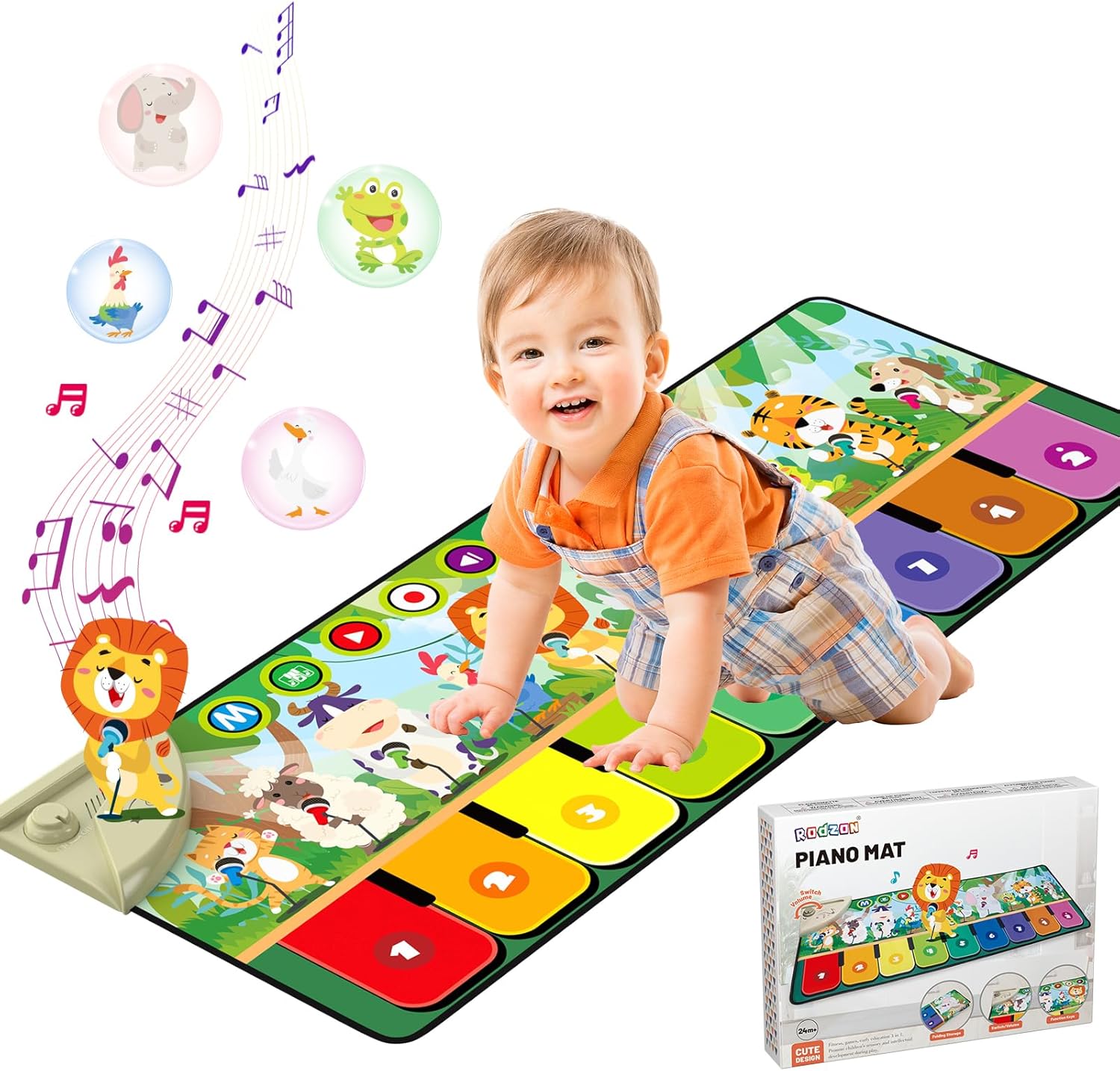 Piano bébé avec 10 animaux - Rodzon