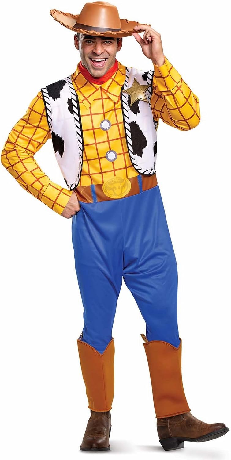 Disney Officiel — Costume Woody adulte (cowboy homme avec chapeau)