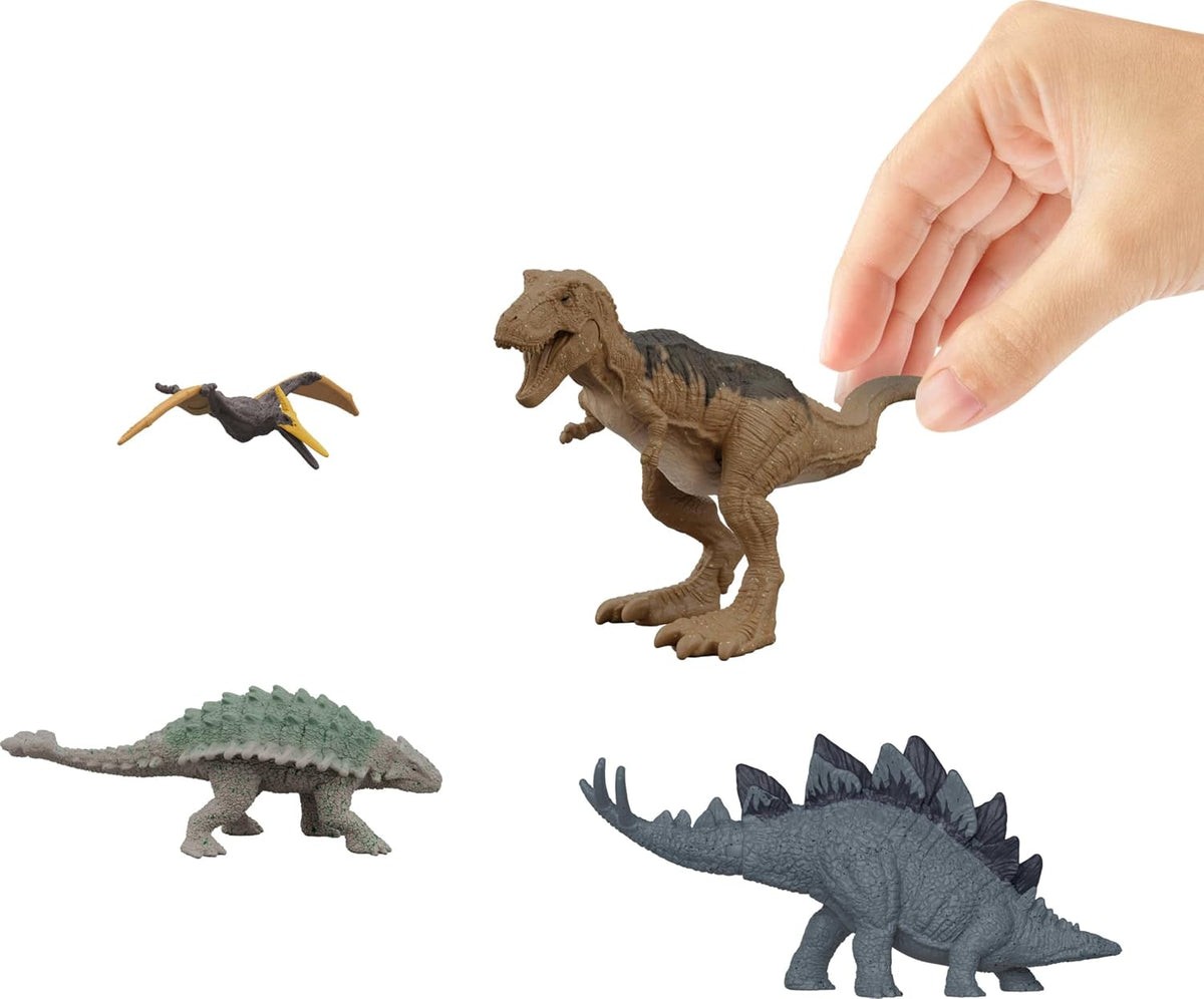 Mini-dinosaures Jurassic World dans leur enclos