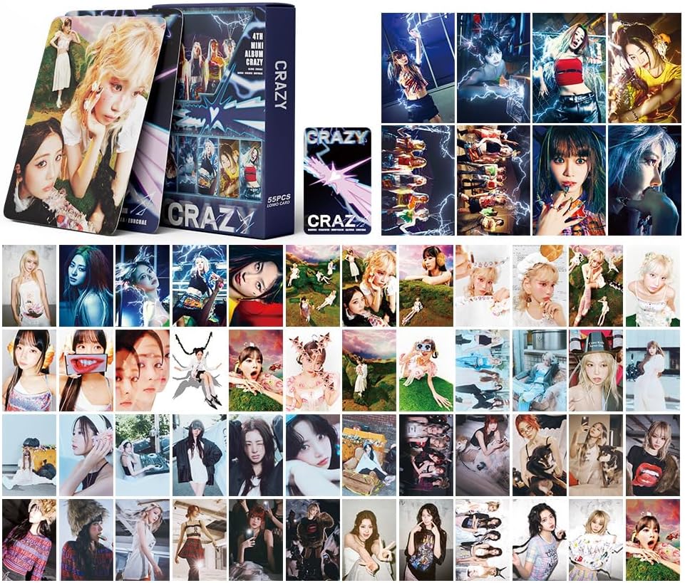 Lot de 55 photocards LE SSERAFIM Crazy (DKRAHRJJ)