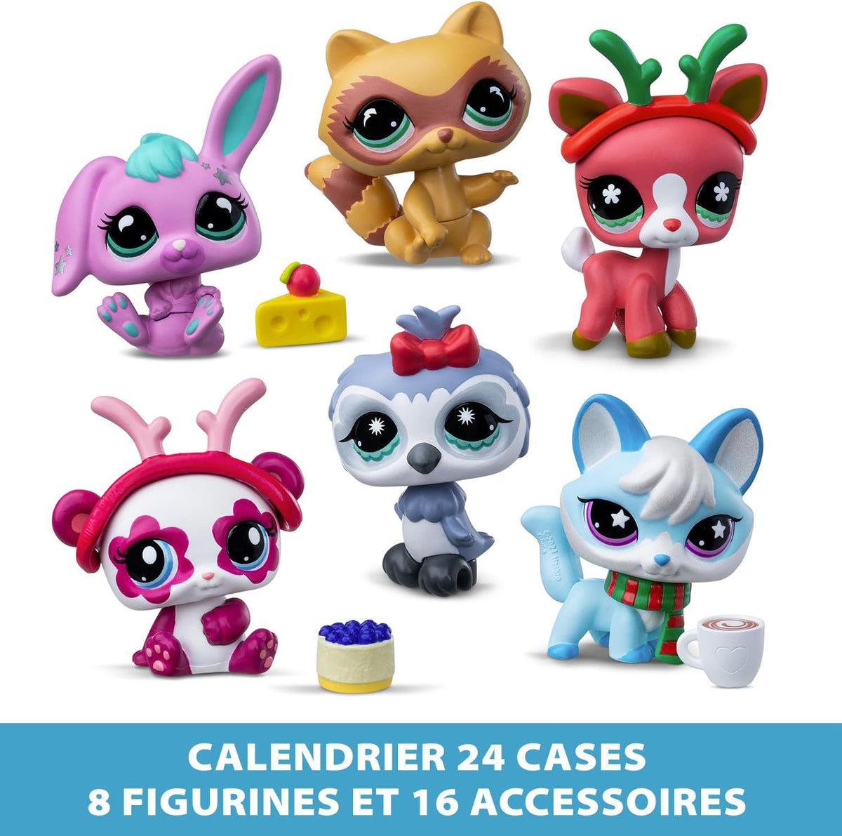 Calendrier de l'Avent Littlest Pet Shop – 8 animaux LPS hiver