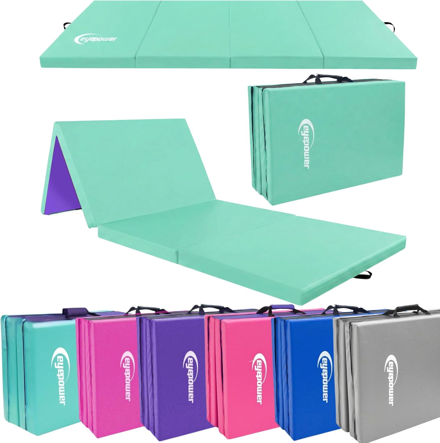Tapis de gymnastique pliable épais eyepower