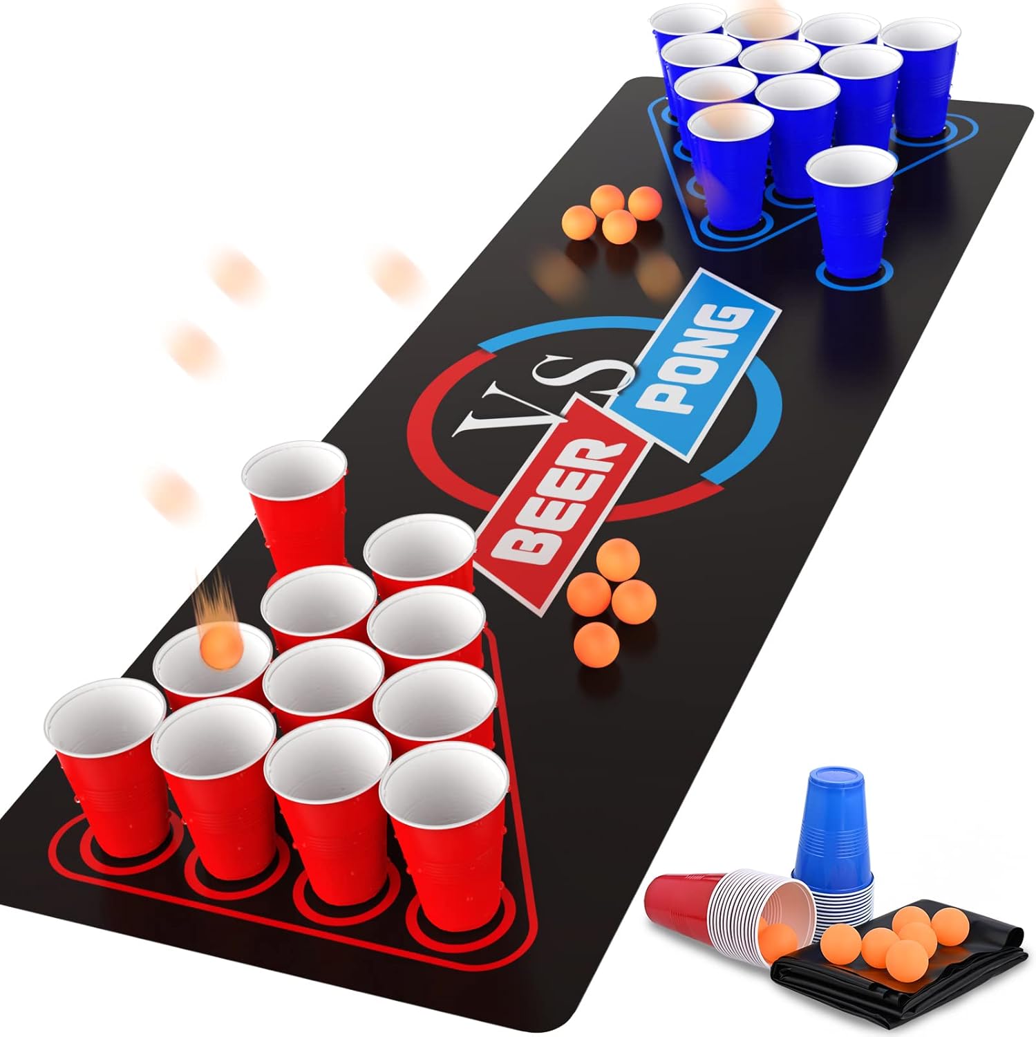 Beer Pong - kit complet (gobelets + balles)