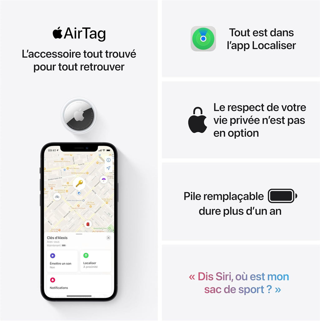 Apple AirTag : le petit traceur magique pour ne plus jamais perdre tes affaires 🔍✨