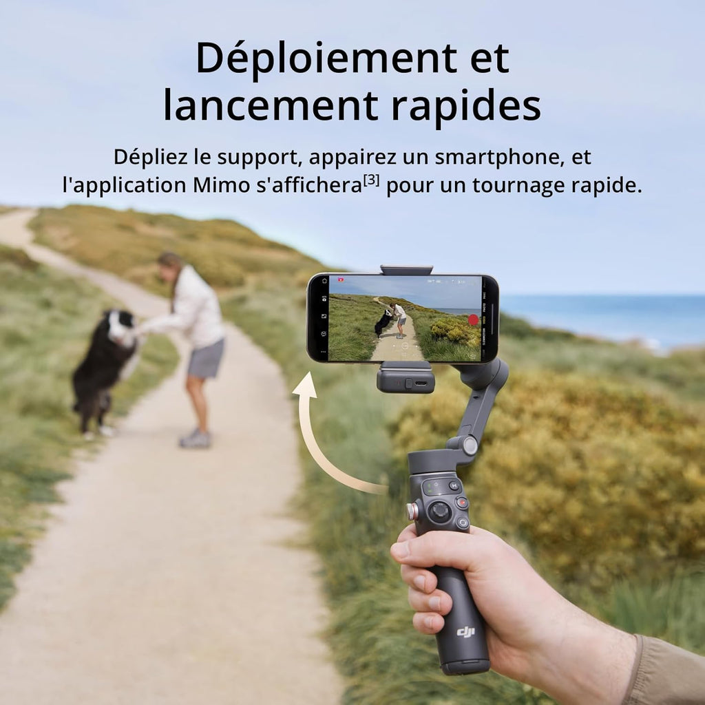 DJI Osmo Mobile 7P - Le stabilisateur smartphone ultime pour créer des vidéos pro