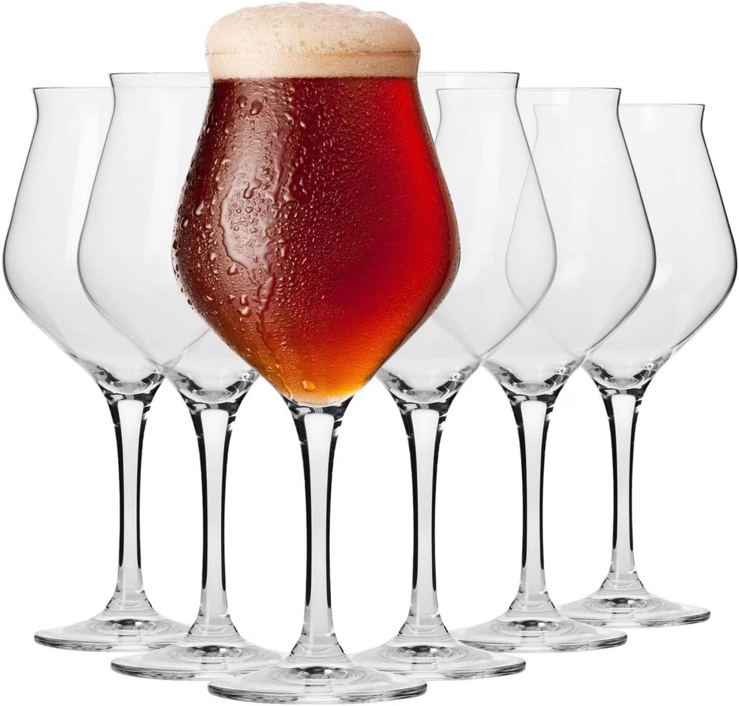 Coffret 6 verres tulipe à bière Krosno dégustation 420 ml