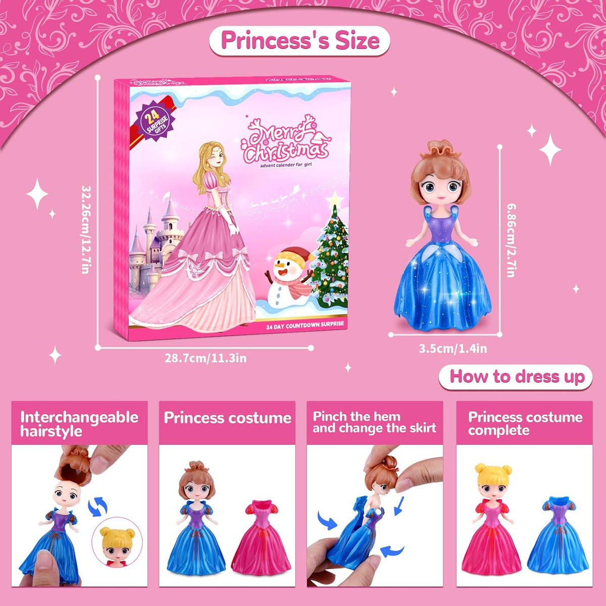 Calendrier de l’Avent Konijiwa princesses à habiller