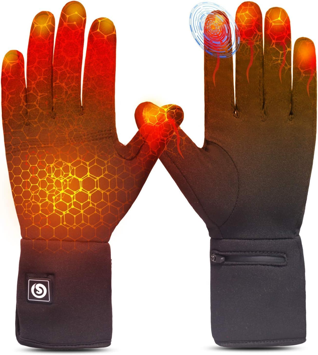 Gants moto chauffants rechargeables pour l'hiver Sun Will