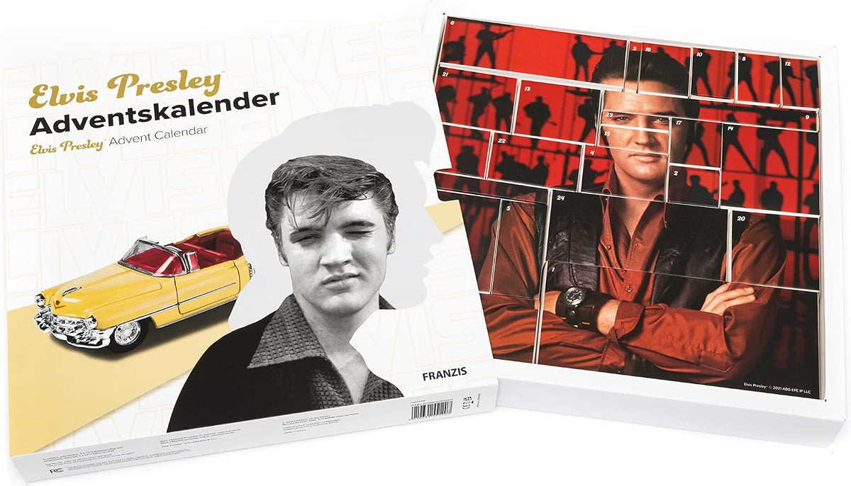 Calendrier de l'Avent Franzis Elvis Presley Cadillac Eldorado 1953