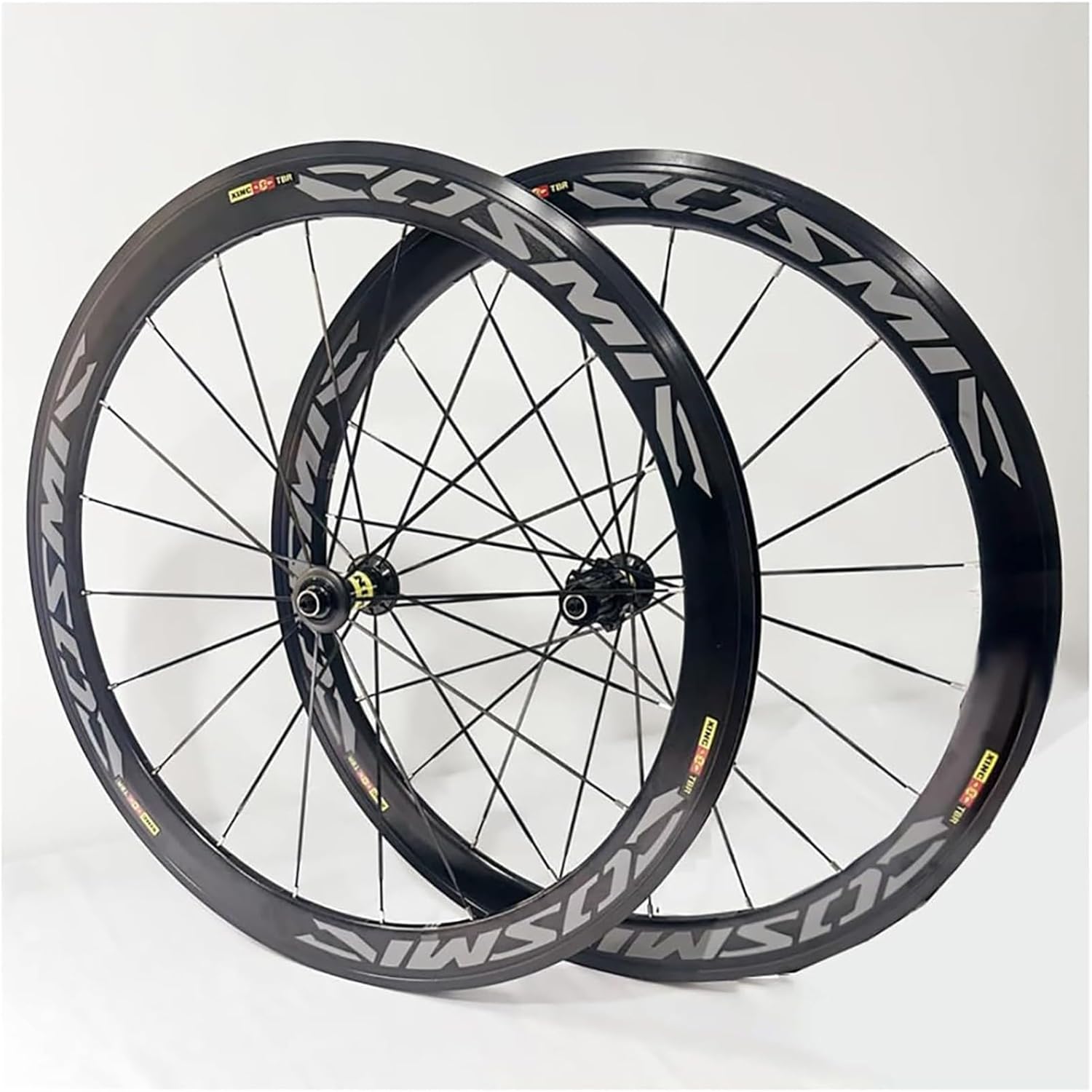 Paire de roues vélo route 700c, jantes 40/50 mm