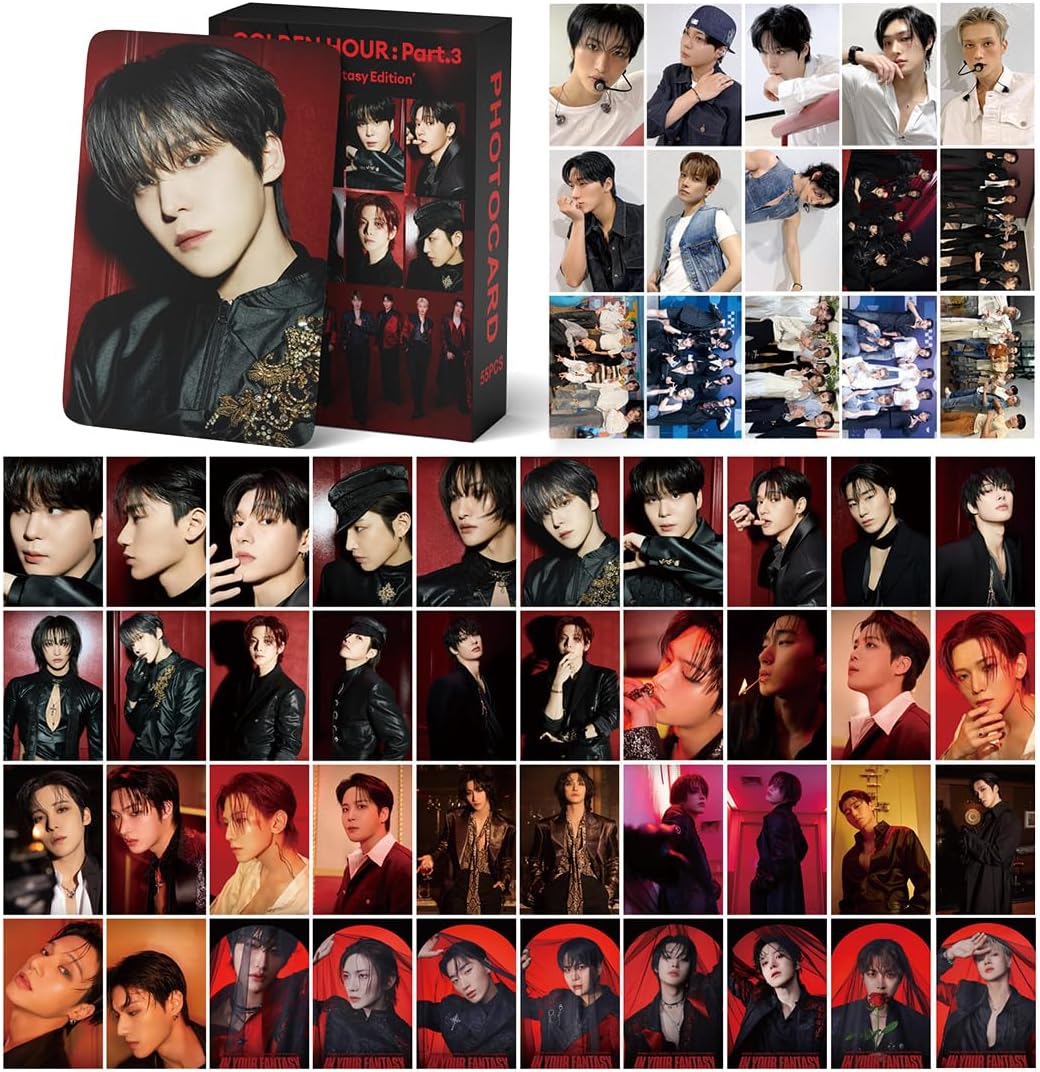 Lot de 55 photocards ATEEZ Golden Hour (DEFGNOP A)