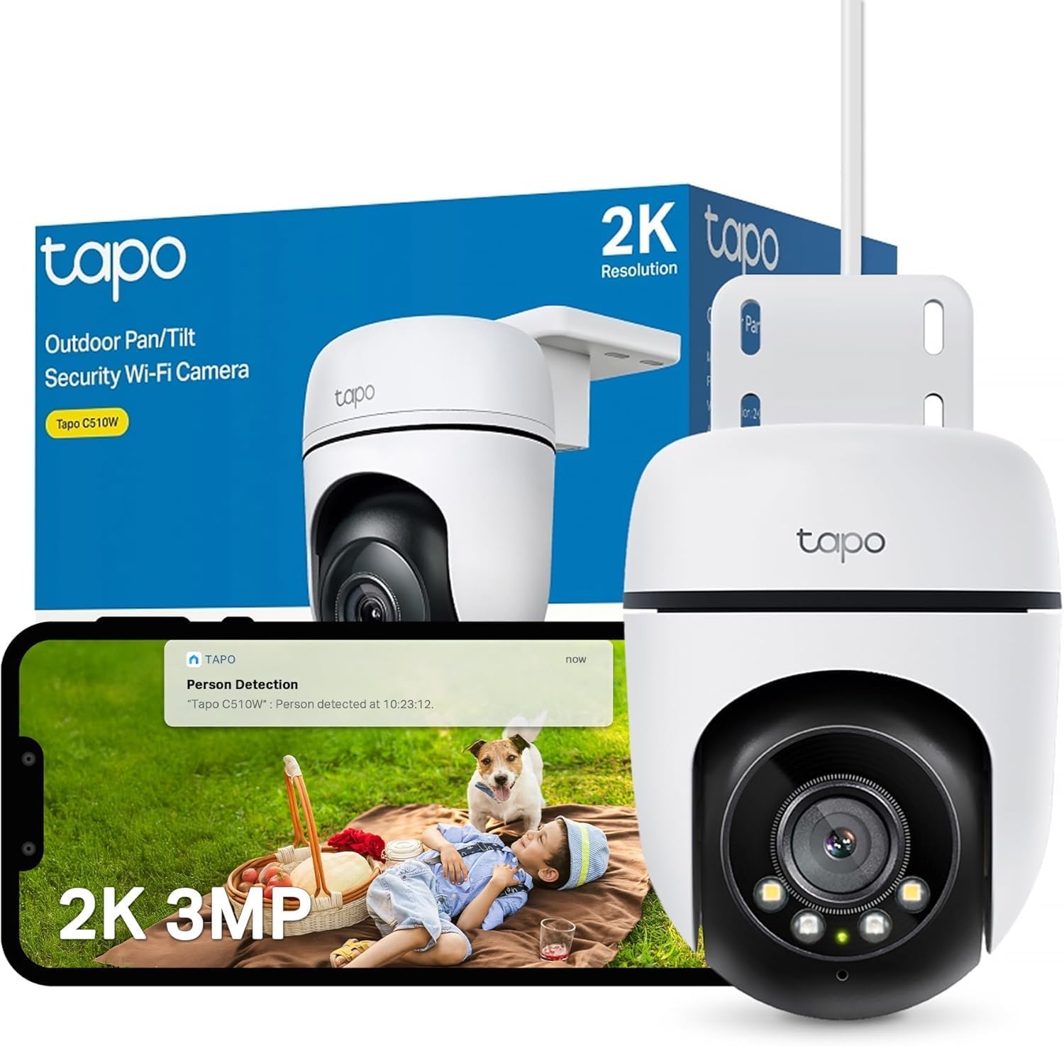 Tapo C510W, caméra de surveillance WiFi 2K