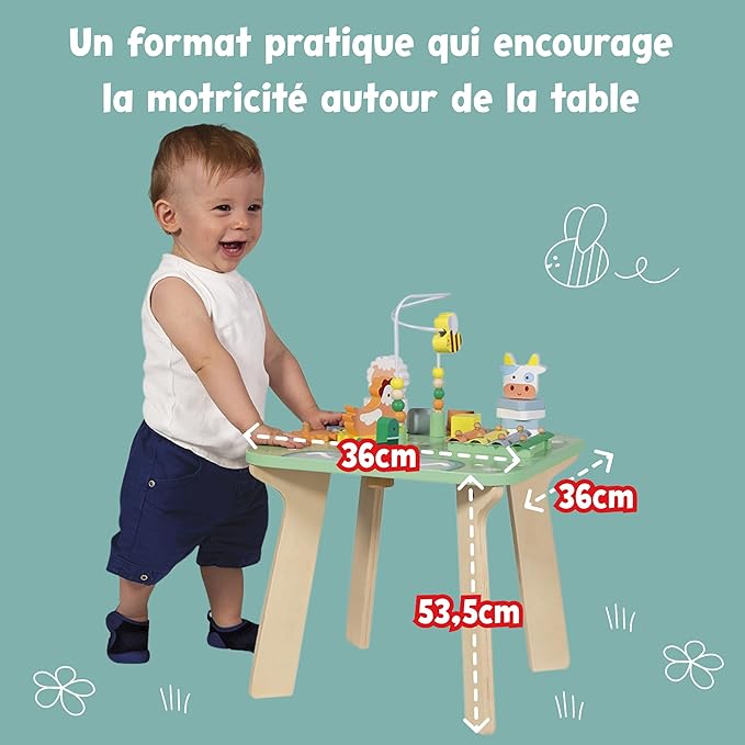 Table d’activités en bois Jolie Prairie - Janod