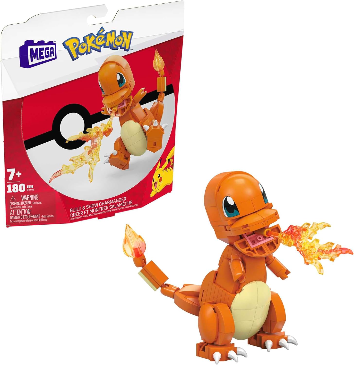MEGA Pokémon — Salamèche articulé 14 cm