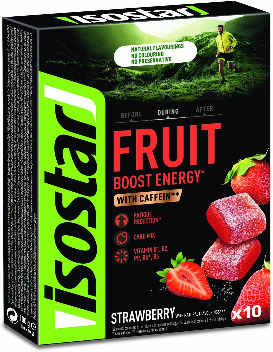 ISOSTAR Energy Fruit Boost, pâtes de fruits sport