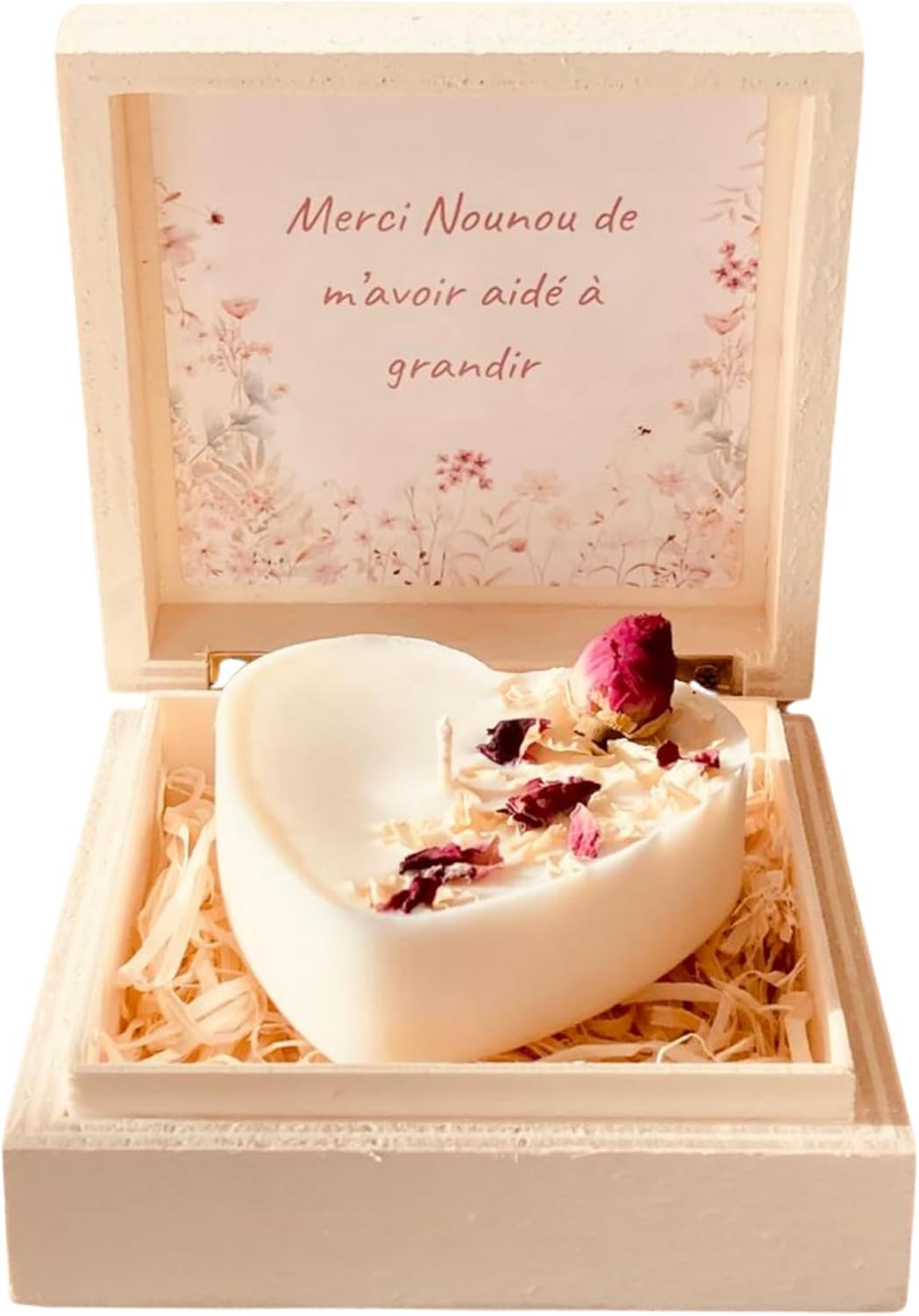 Bougie cœur personnalisée Maîtresse