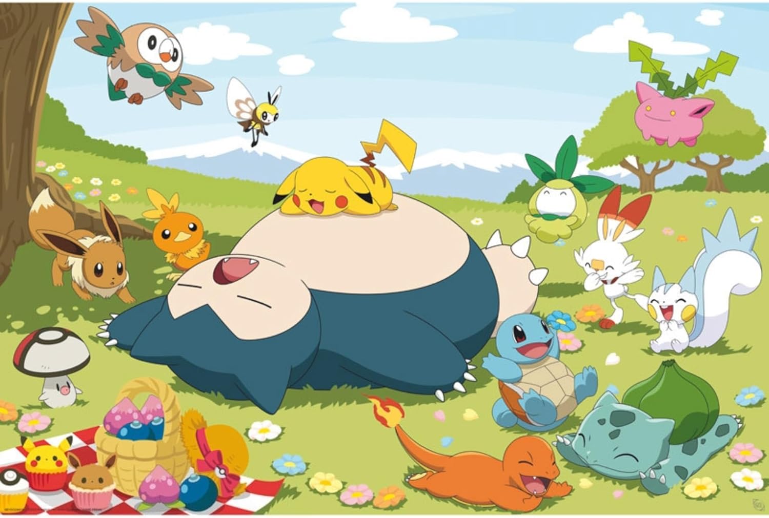 Poster Pokémon Pique-nique (Maxi 61x91)