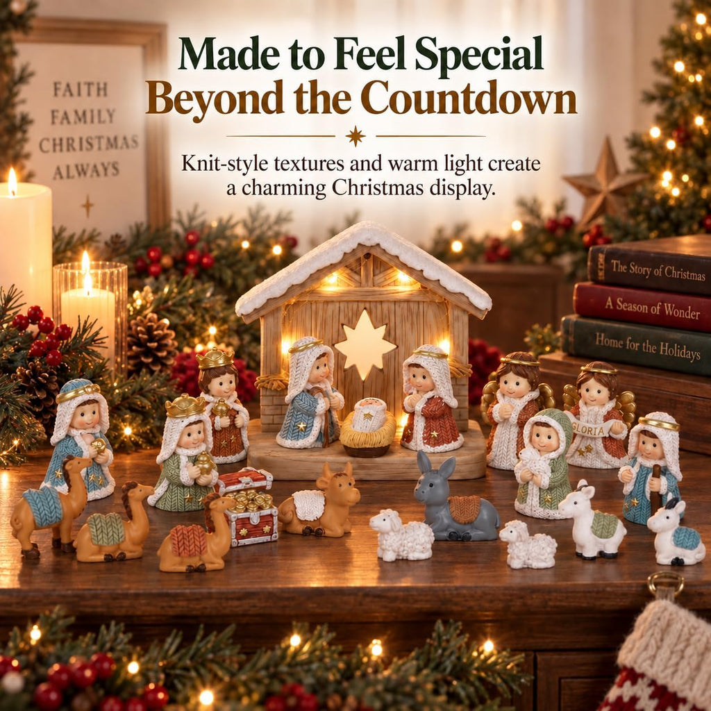 Calendrier de l'Avent Decostatue Crèche de Noël 2026
