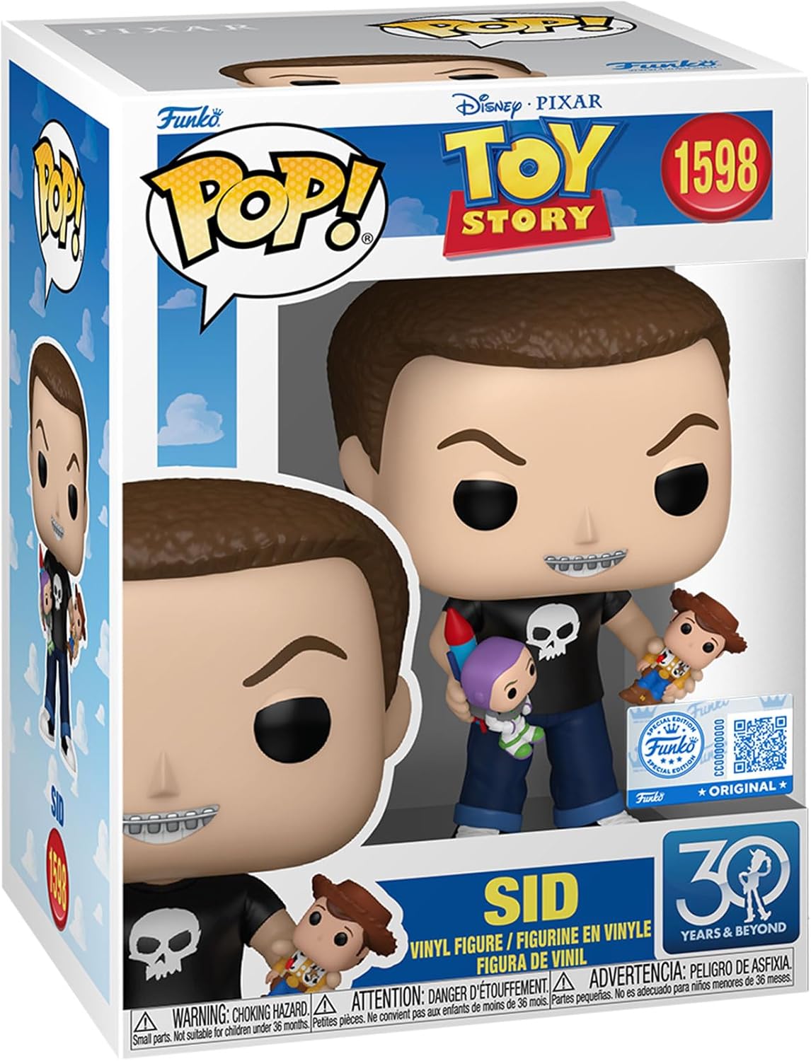 Funko Pop! Toy Story 30e — Sid Phillips (figurine collector)