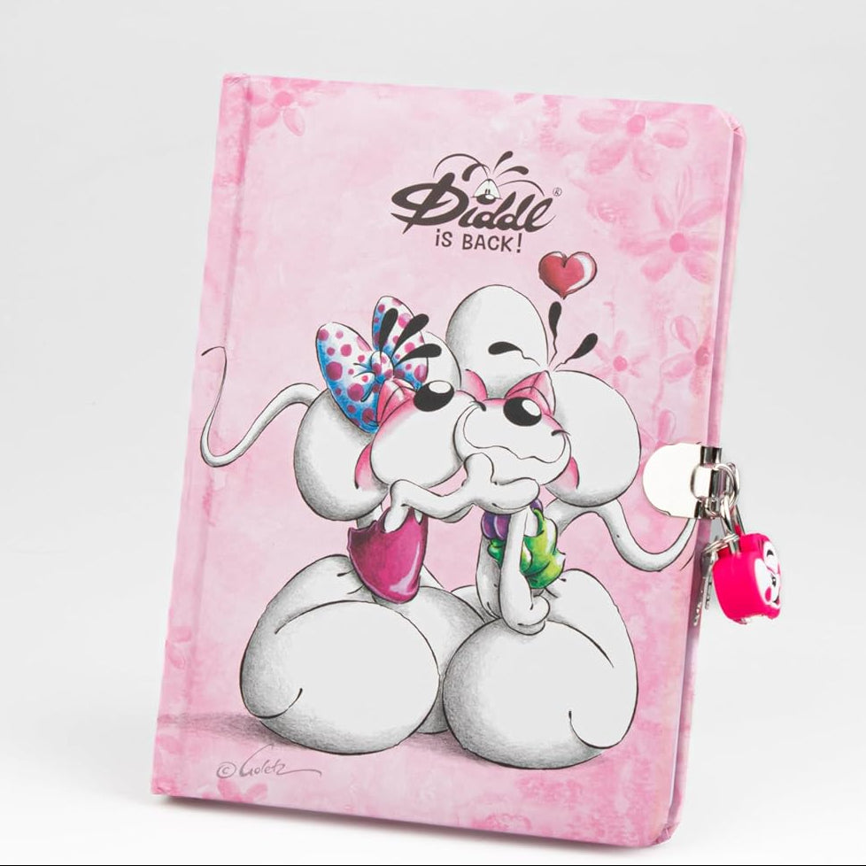 Journal Secret Diddl Rose avec Cadenas - Diddl