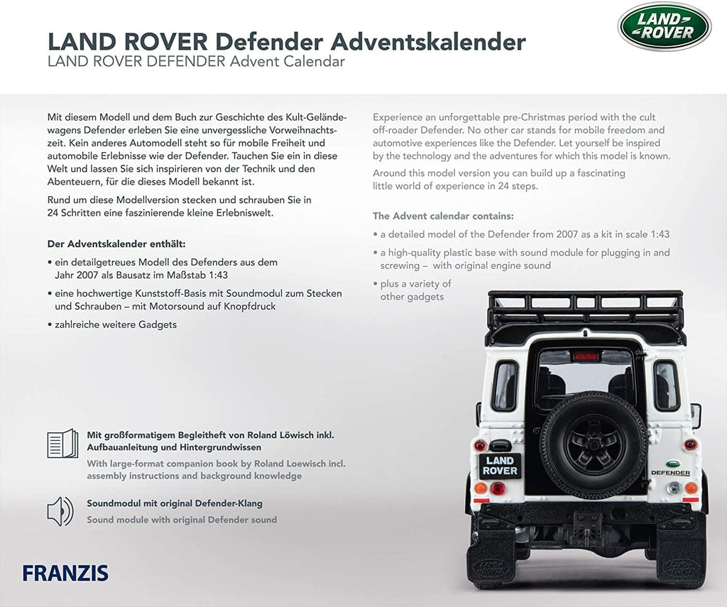 Calendrier de l'Avent Franzis Land Rover Defender