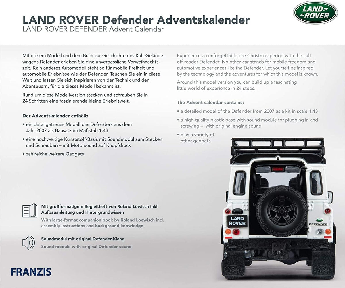 Calendrier de l'Avent Franzis Land Rover Defender