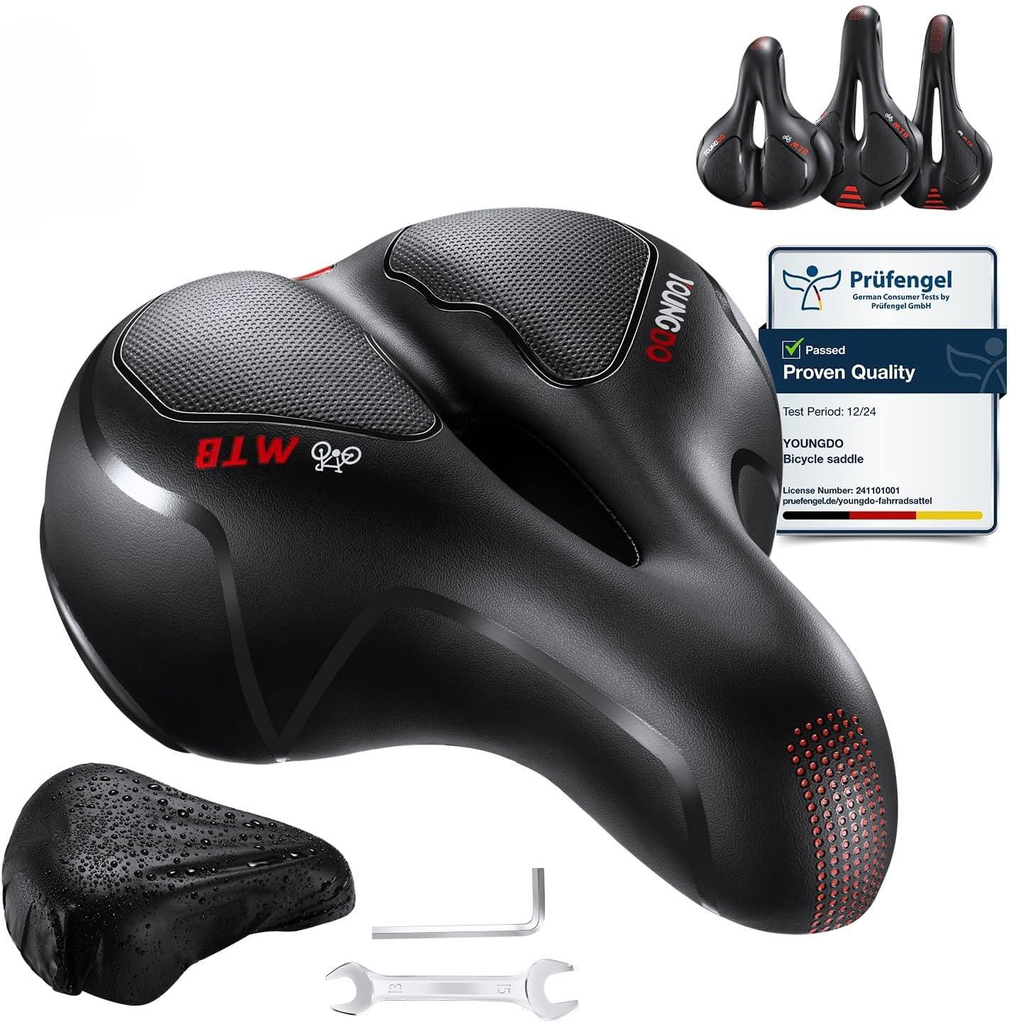 Selle vélo gel ergonomique YOUNGDO