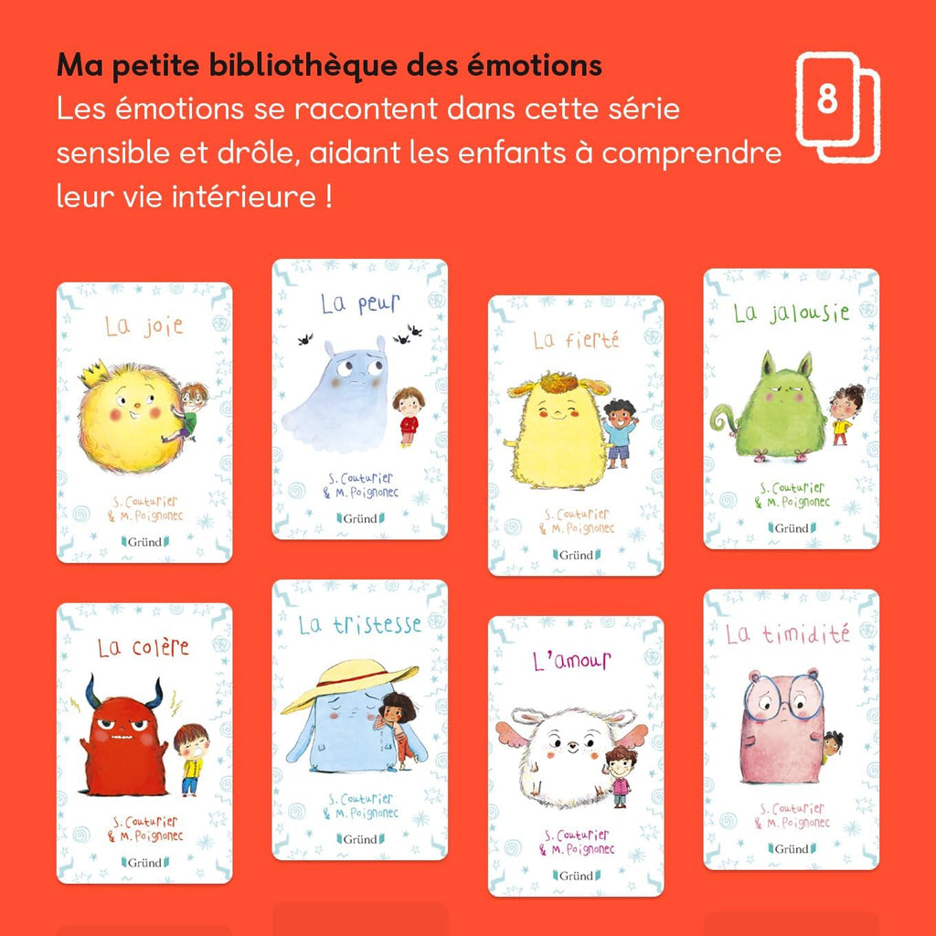 Boîte à histoires Yoto Mini + Pack La Petite Bibliothèque des Émotions – Yoto