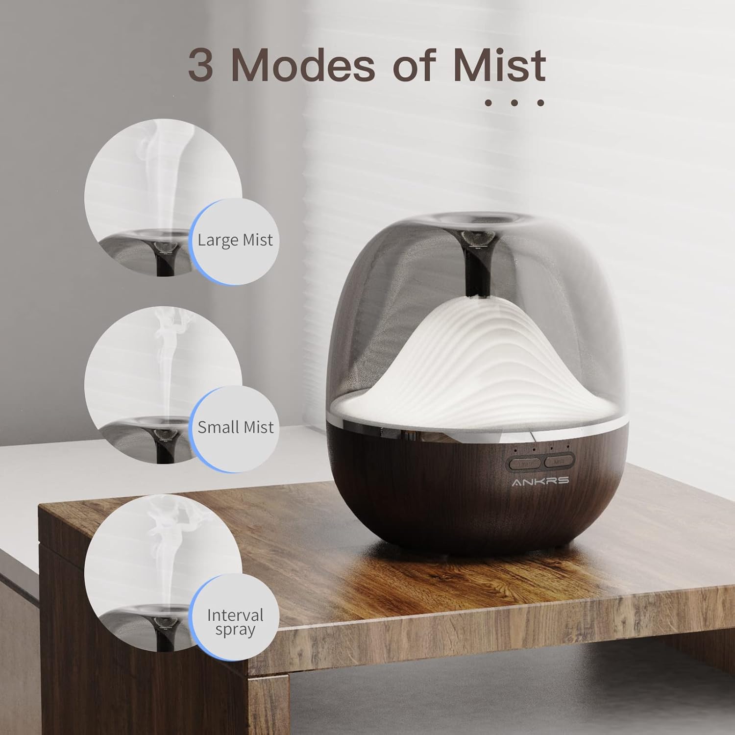 Diffuseur d’huiles essentielles WiFi Ankrs 600 ml