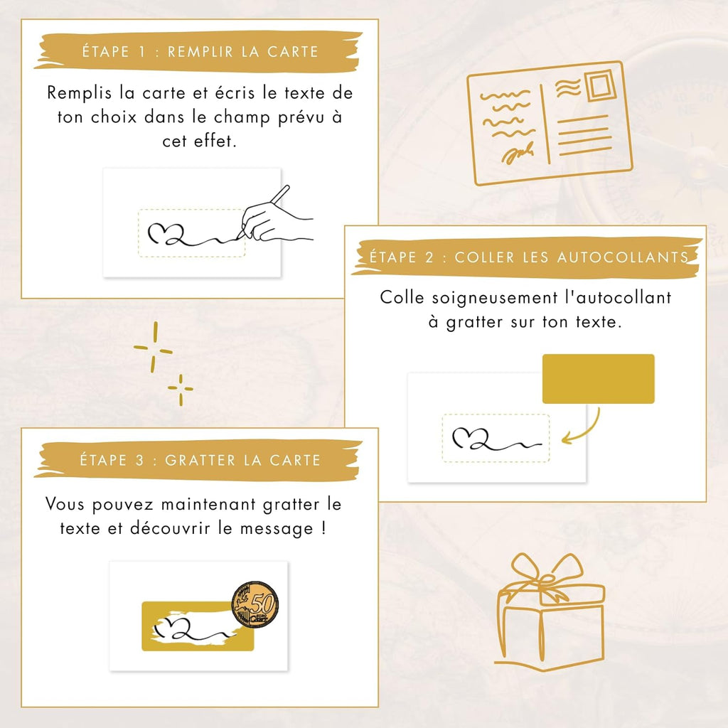 Golden Ticket à gratter personnalisé : la carte-cadeau qui crée l’effet waouh