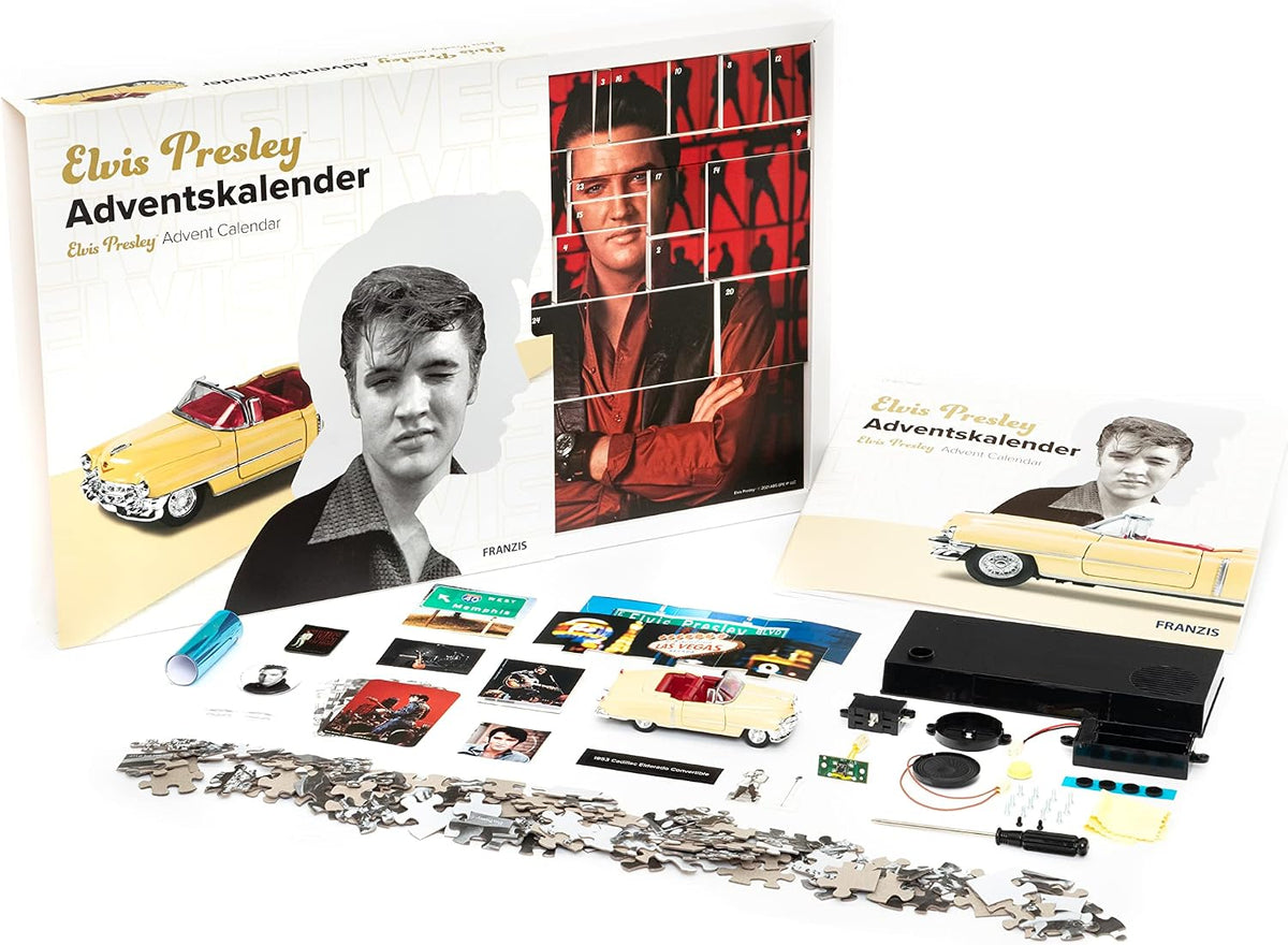 Calendrier de l'Avent Franzis Elvis Presley Cadillac Eldorado 1953