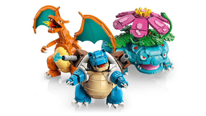 LEGO Florizarre, Dracaufeu et Tortank