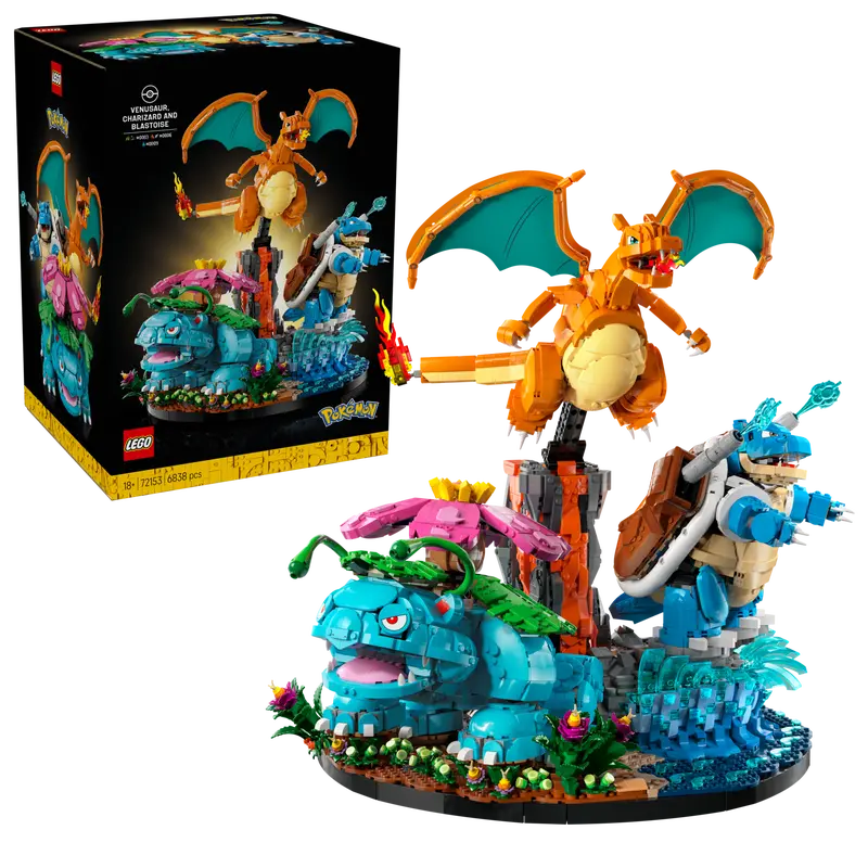 LEGO Florizarre, Dracaufeu et Tortank