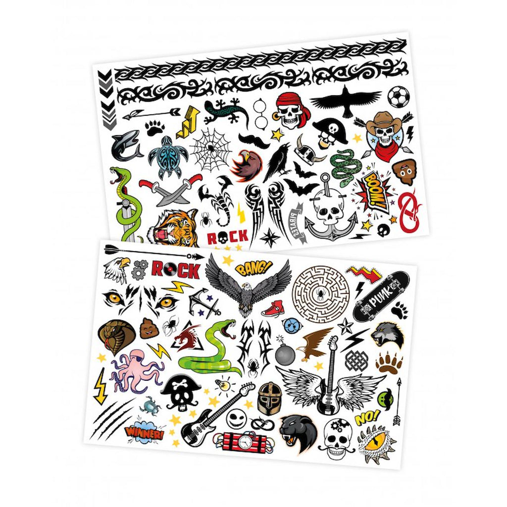 75 tattoos lavables rock gris
