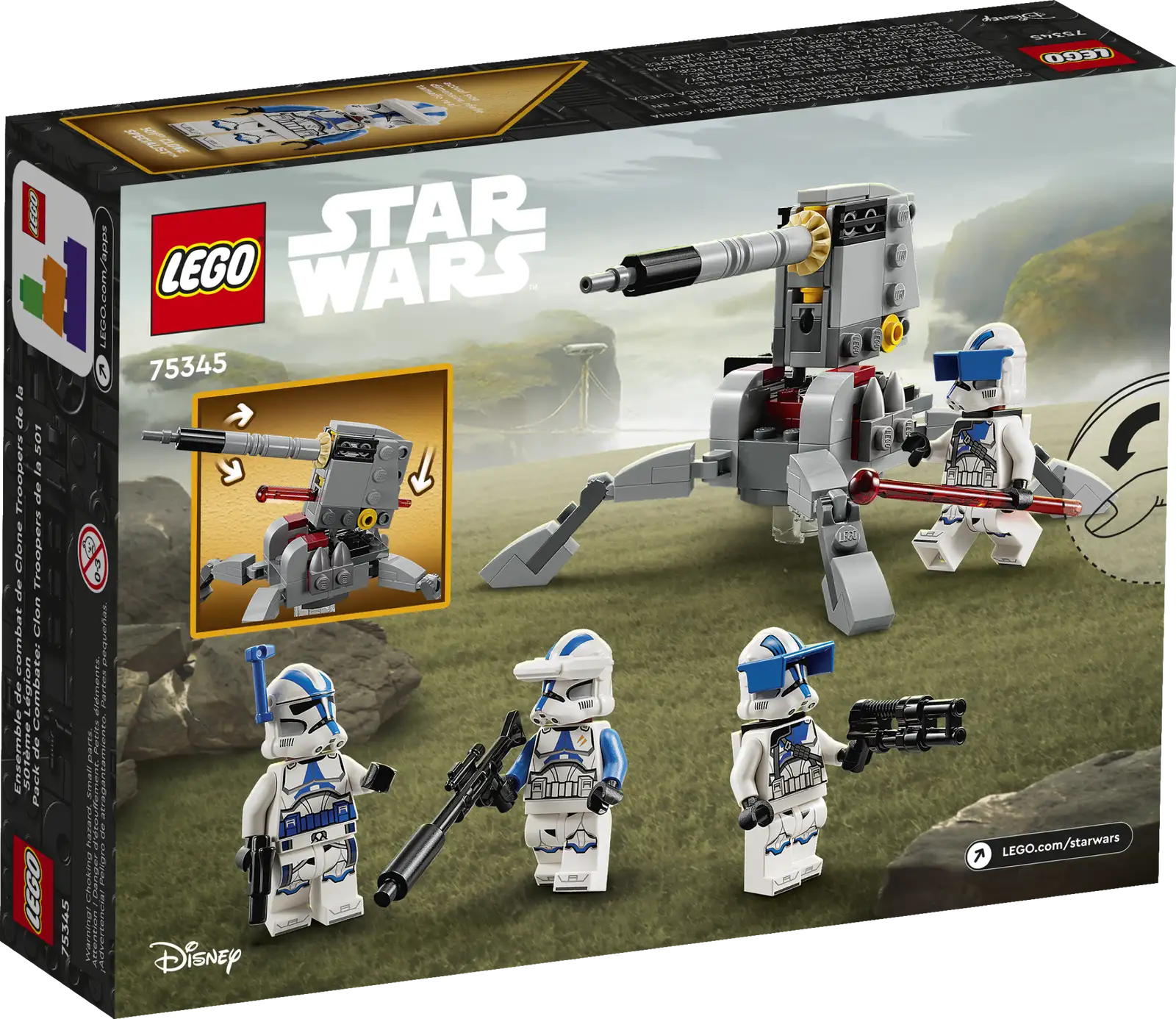 LEGO Star Wars Pack de combat des Clone Troopers de la 501ᵉ légion 75345