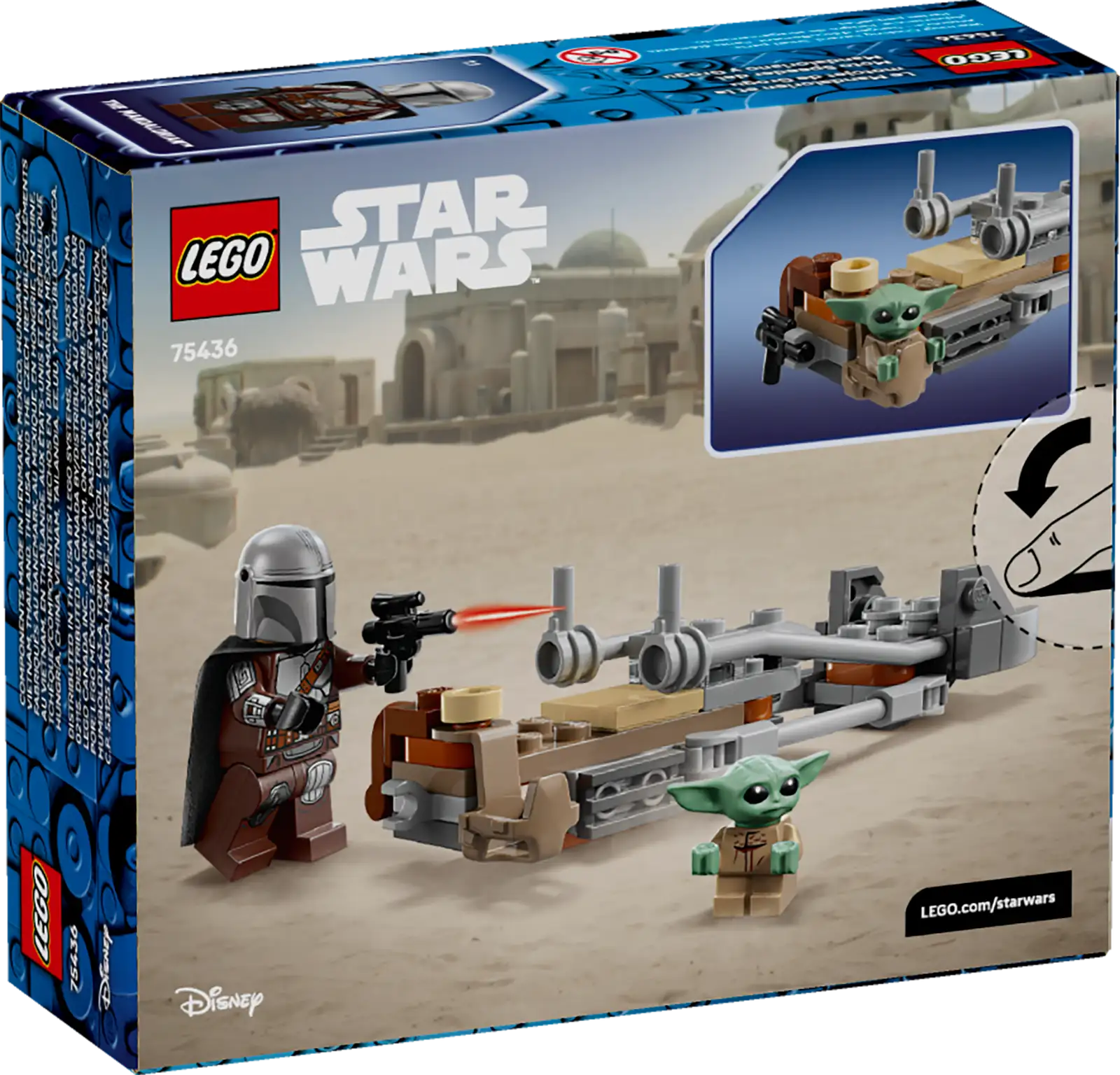 LEGO Star Wars – Le speeder bike du Mandalorien et Grogu 75436