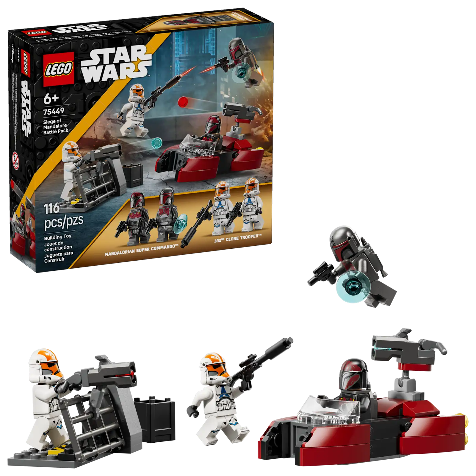 Pack de combat LEGO Star Wars – Le Siège de Mandalore 75449
