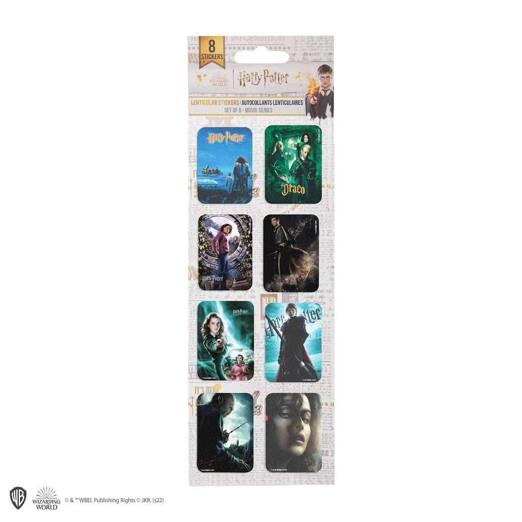 8 Autocollants Lenticulaires Posters des Films Harry Potter - Harry Potter Multicolore