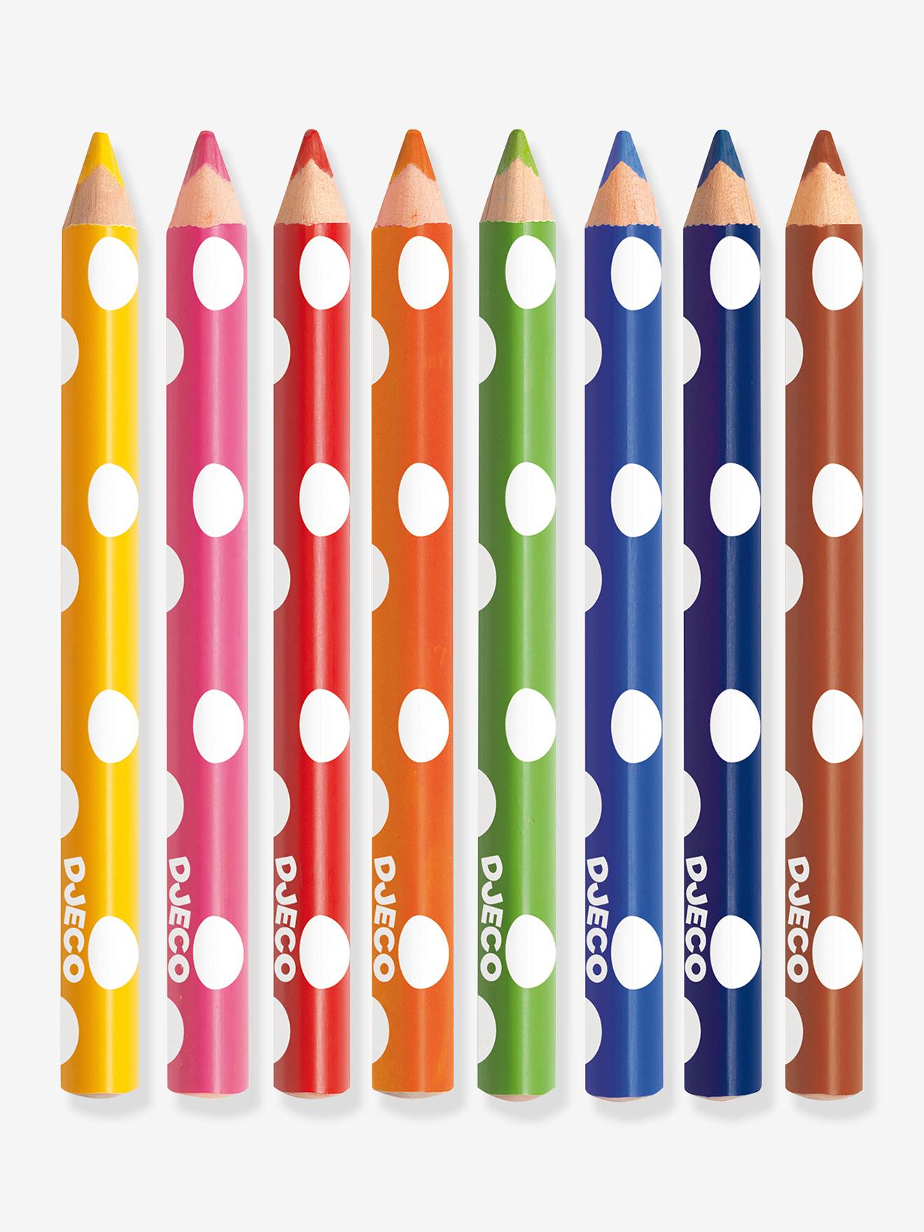 8 crayons de couleurs pour les petits - multicolore