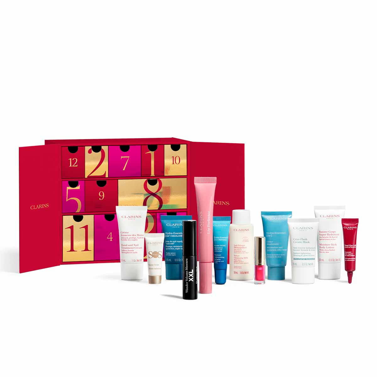 Calendrier de l'Avent Clarins 12 jours 2026 soin et maquillage
