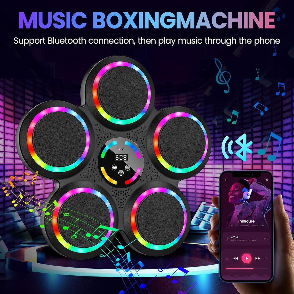 Machine de boxe musicale : entraînement fun et connecté