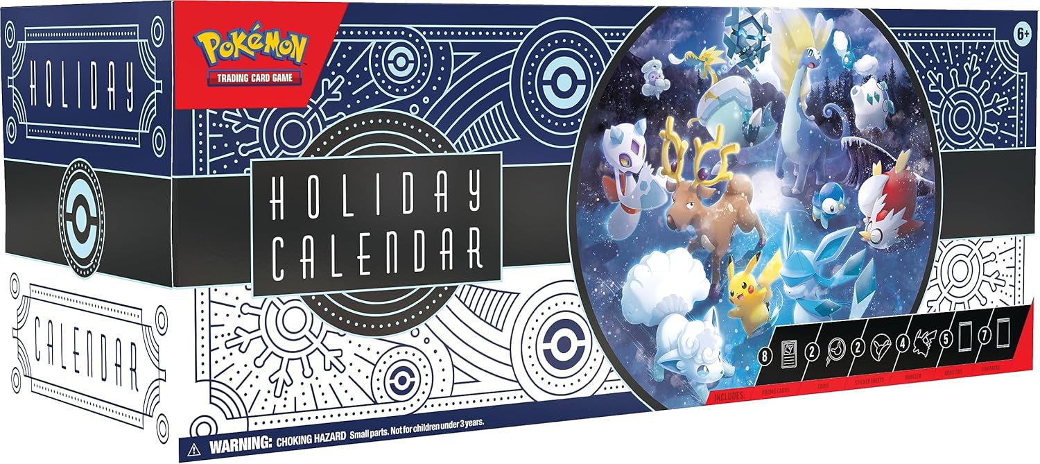 Calendrier de l'Avent Pokémon TCG – Calendrier des Fêtes (Cartes & Boosters)