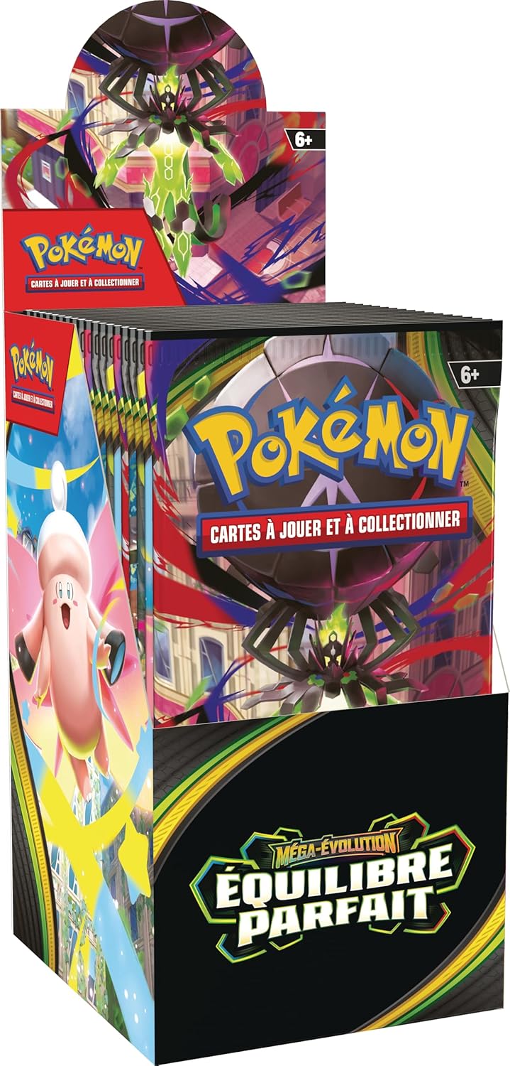 Display Pokémon — Présentoir de boosters Méga Équilibre Parfait