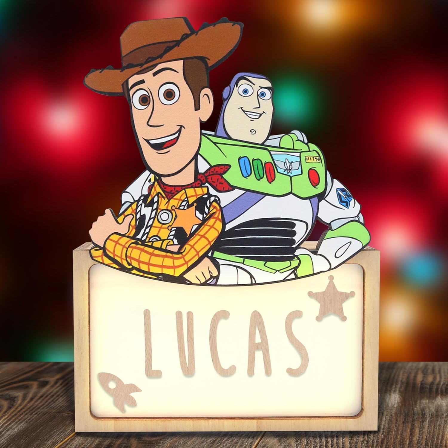 Lampe Toy Story personnalisable (prénom)