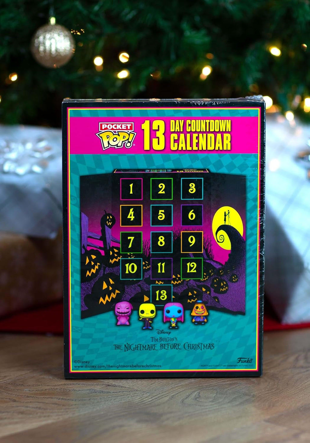 Calendrier de l'Avent Funko Pocket Pop! L'Étrange Noël de Monsieur Jack Blacklight 2022 – 13 jours