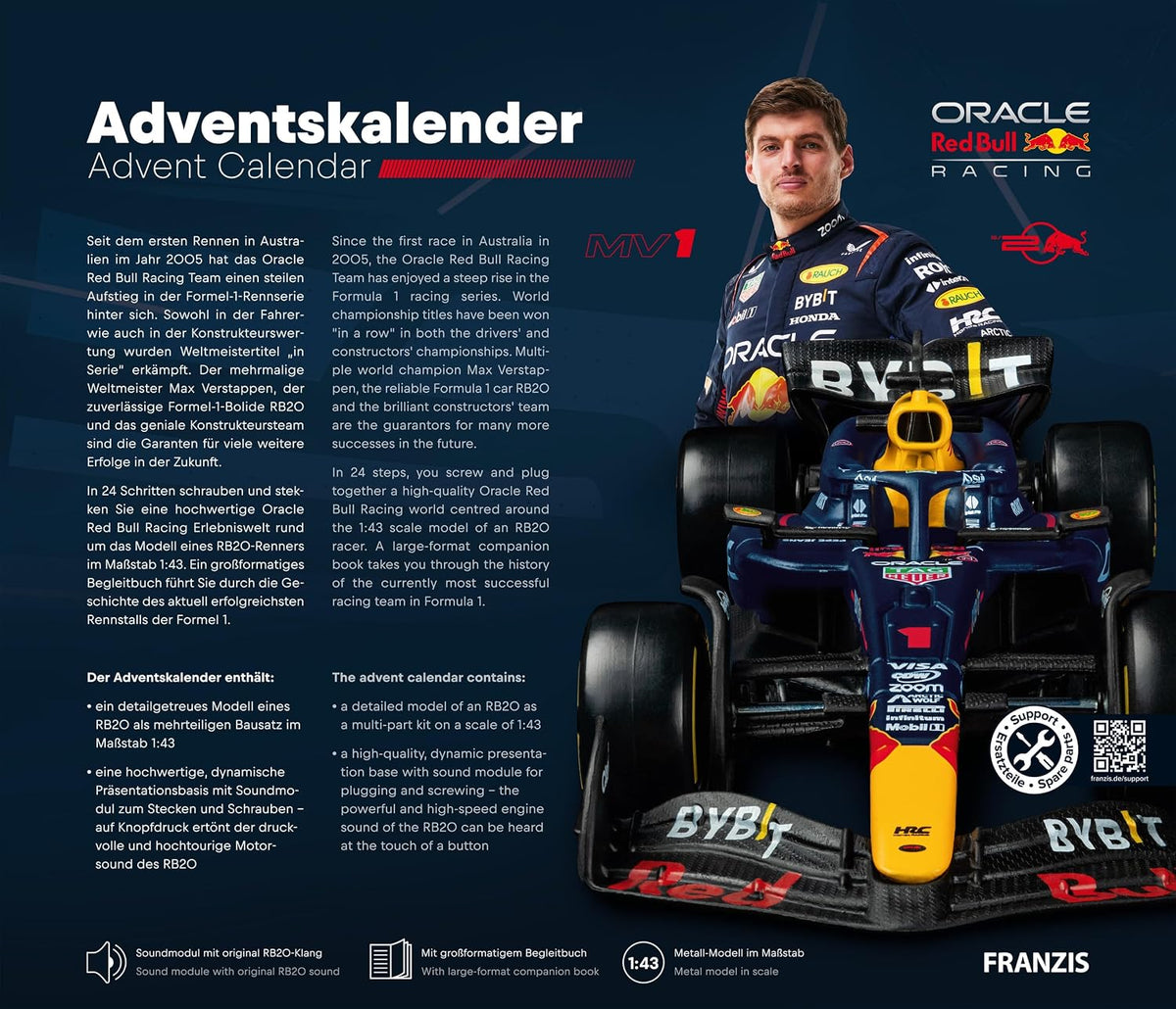 Calendrier de l'Avent Franzis Oracle Red Bull Racing RB20 1:43